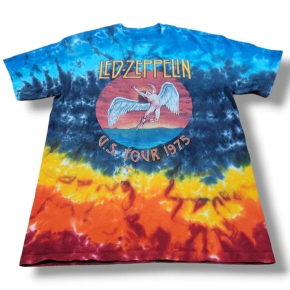 Led Zeppelin Shirt Size Medium Icarus U.S. Tour 1975 Band Tee Graphic Tee Unisex - Picture 1 of 5